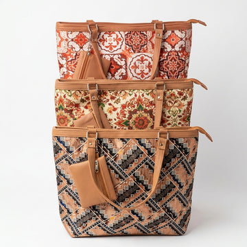 Rexsz Printed Canvas Tote Bags