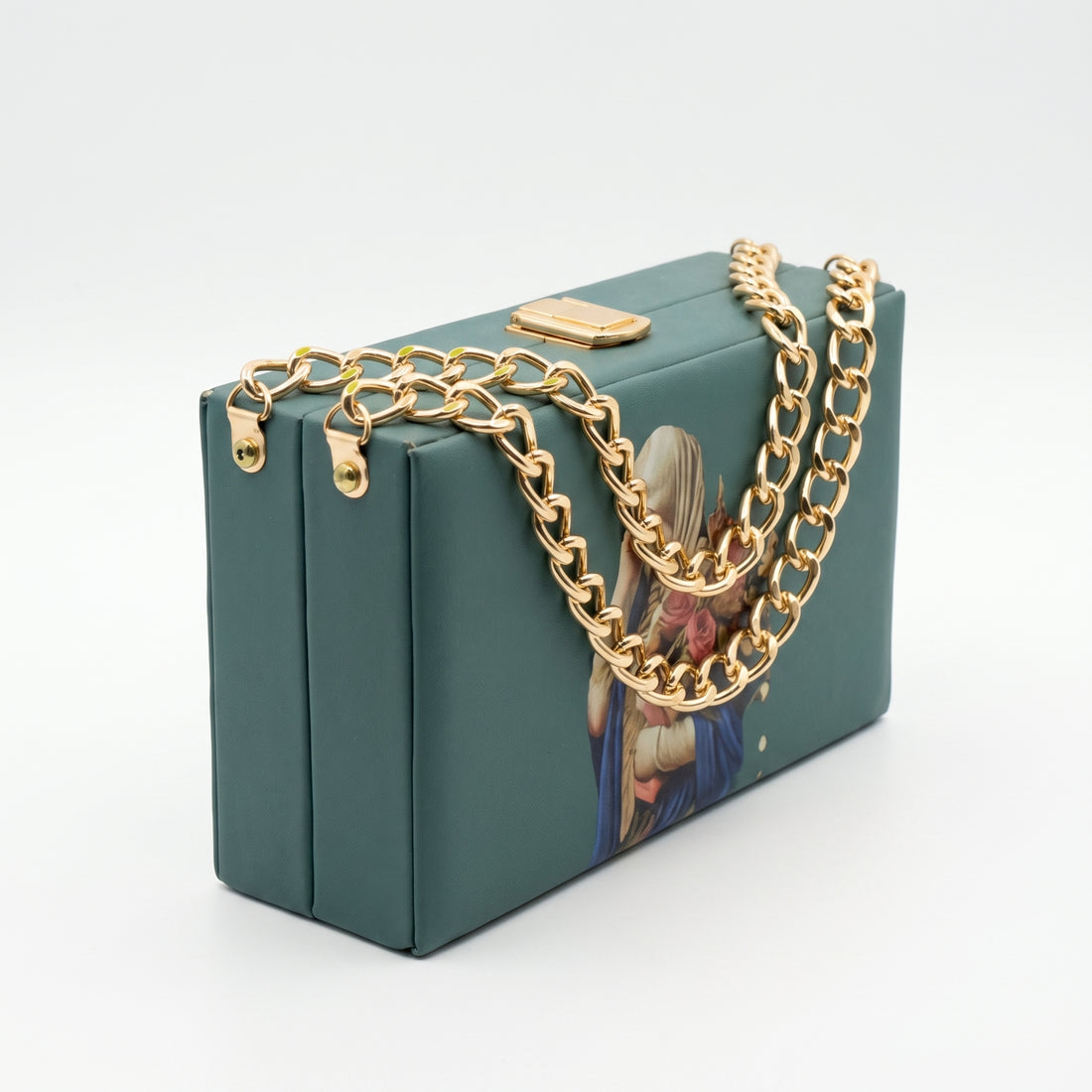 Rexsz Printed Box Clutch