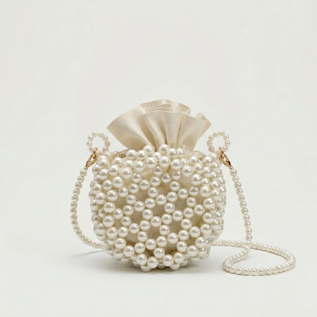 Rexsz Beaded Round Mini Bags