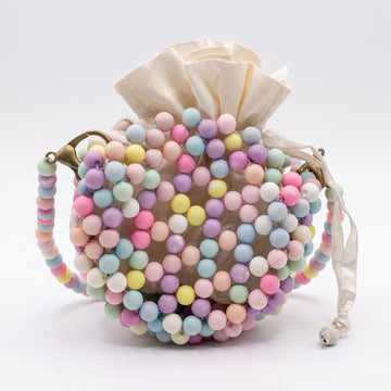 Rexsz Pastel Beaded Potli Mini Bags
