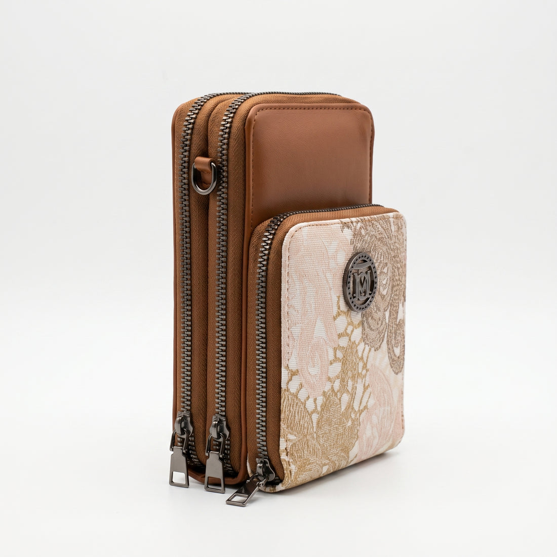 Rexsz Embossed Floral Crossbody Mobile Pouch | Stylish Phone Bag for Women