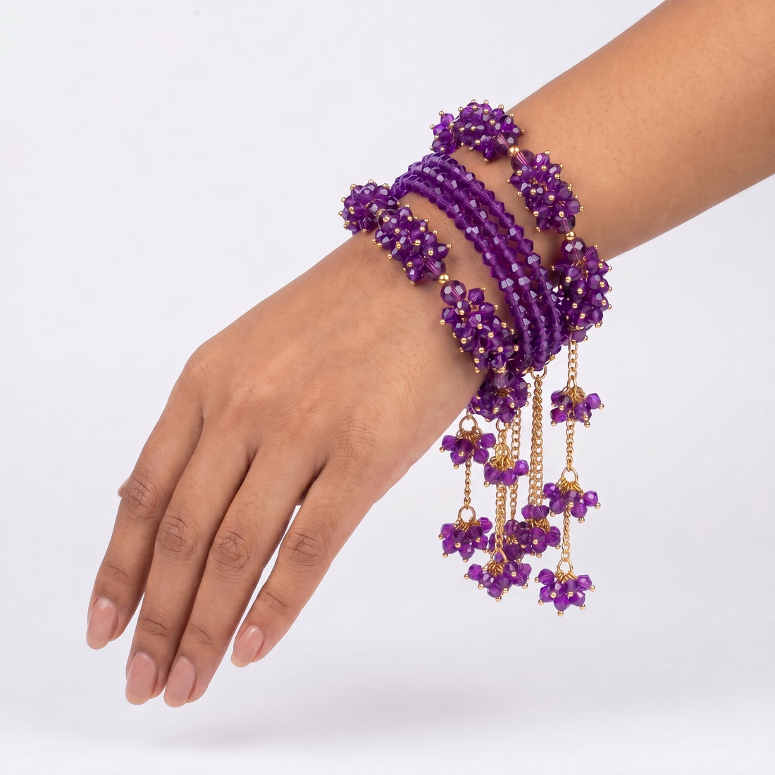 Rexsz Gajra Set With Bangles – Elegant Handmade Bridal Jewelry Set