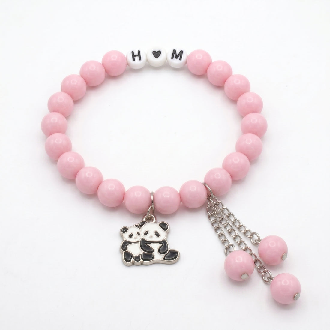 Rexsz Simple Handmade Beads Bracelet with Gold Chain Charm