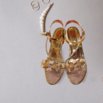 Golden Party Sandals