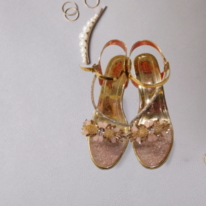 Golden Party Sandals