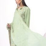 Embroidered Chiffon Suit