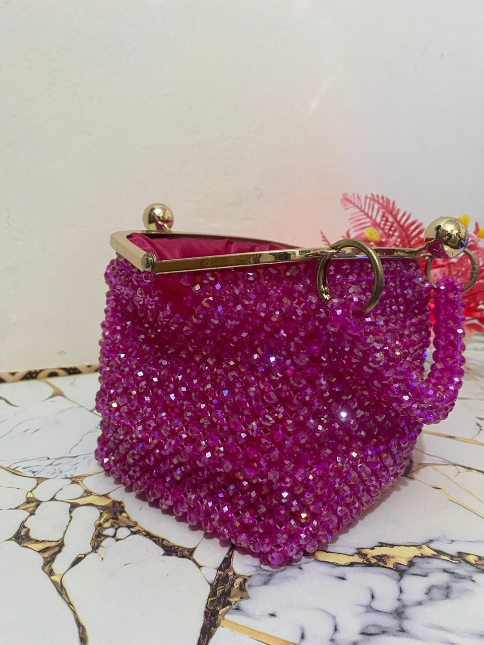 Elegant crystal purse
