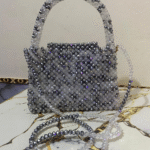 Elegant crystal handbag