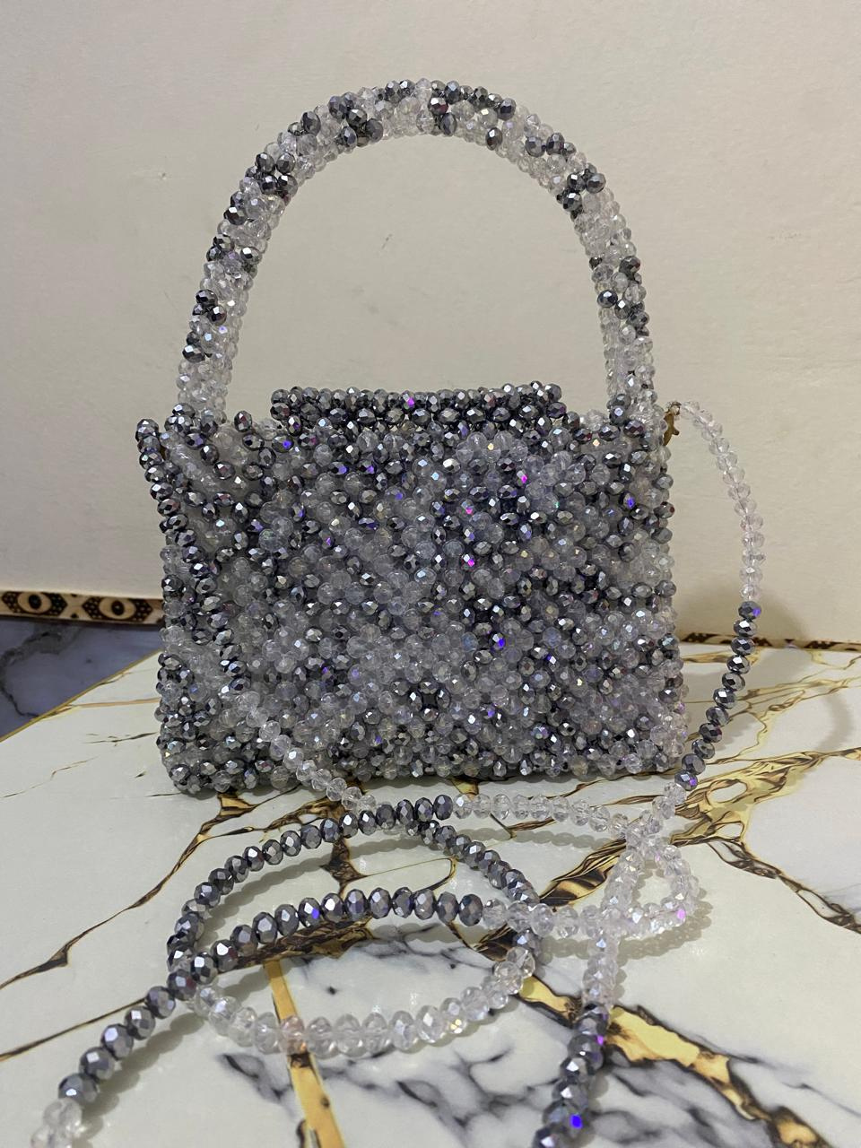 Elegant crystal handbag