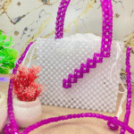 White Beaded Purse