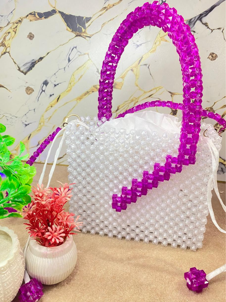 Beaded handbag