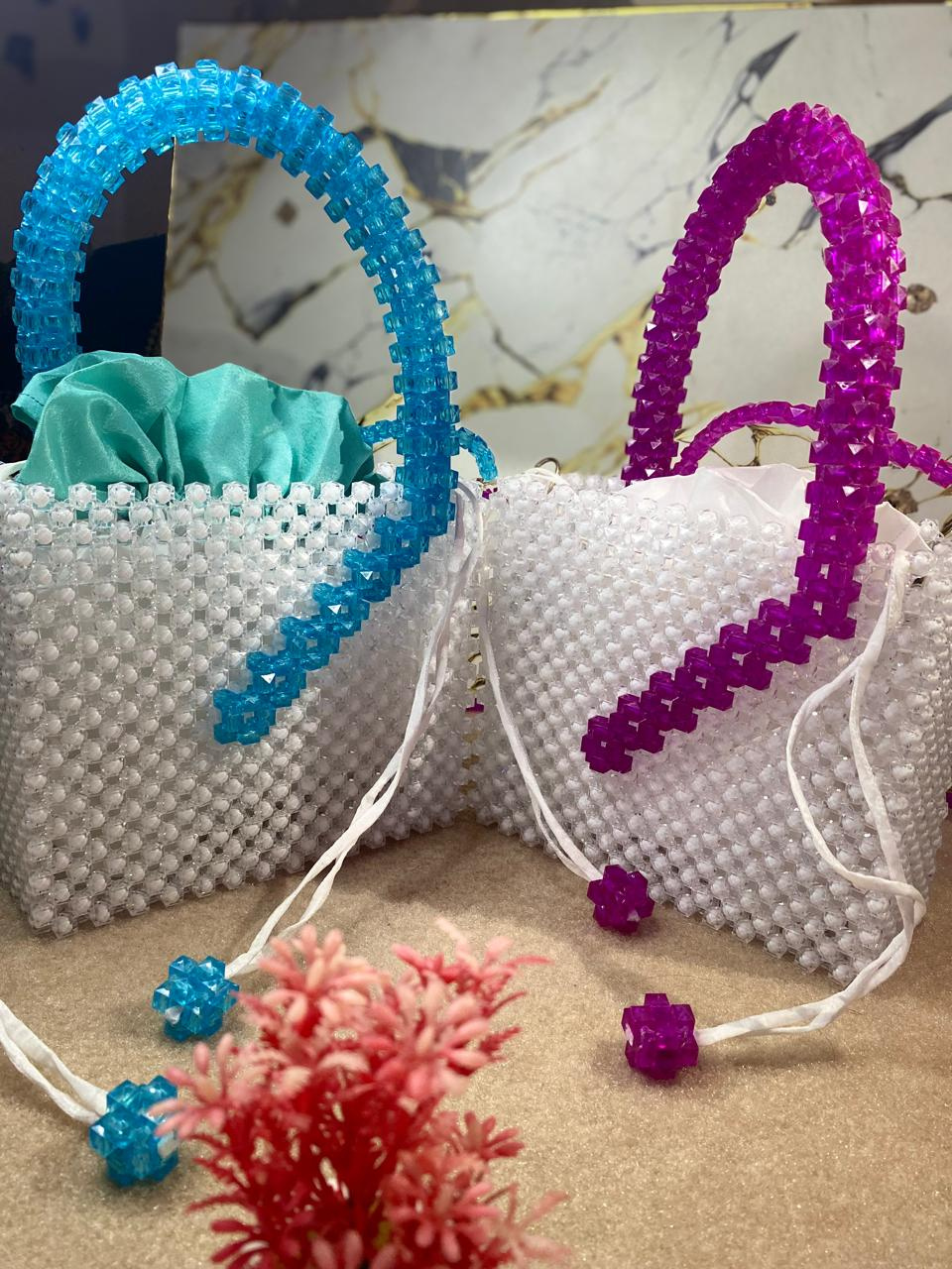 Elegant beaded handbag