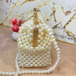 Handmade pearl bag