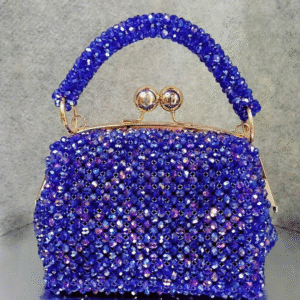 Blue Crystal Clutch