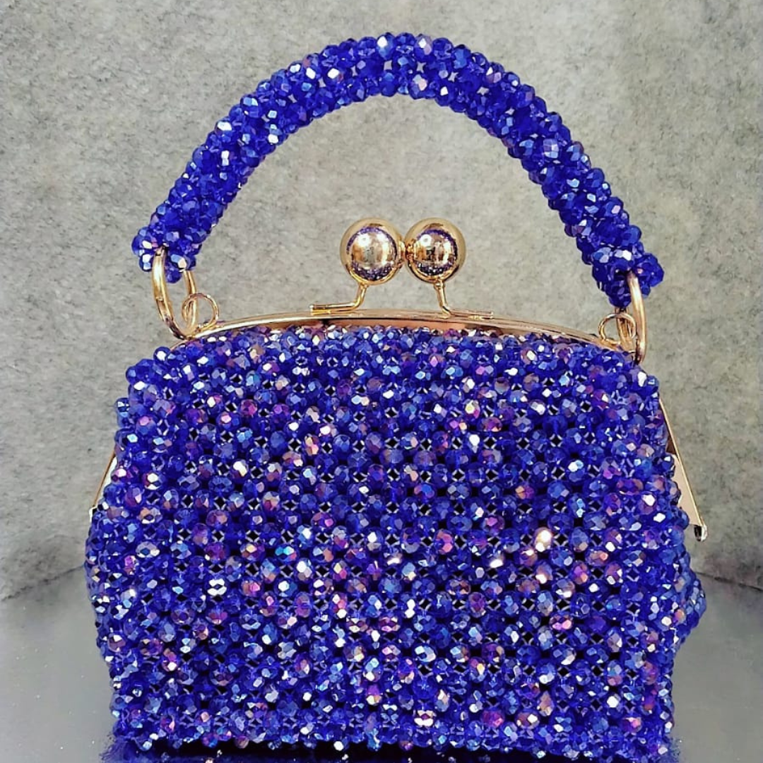 Blue Crystal Clutch