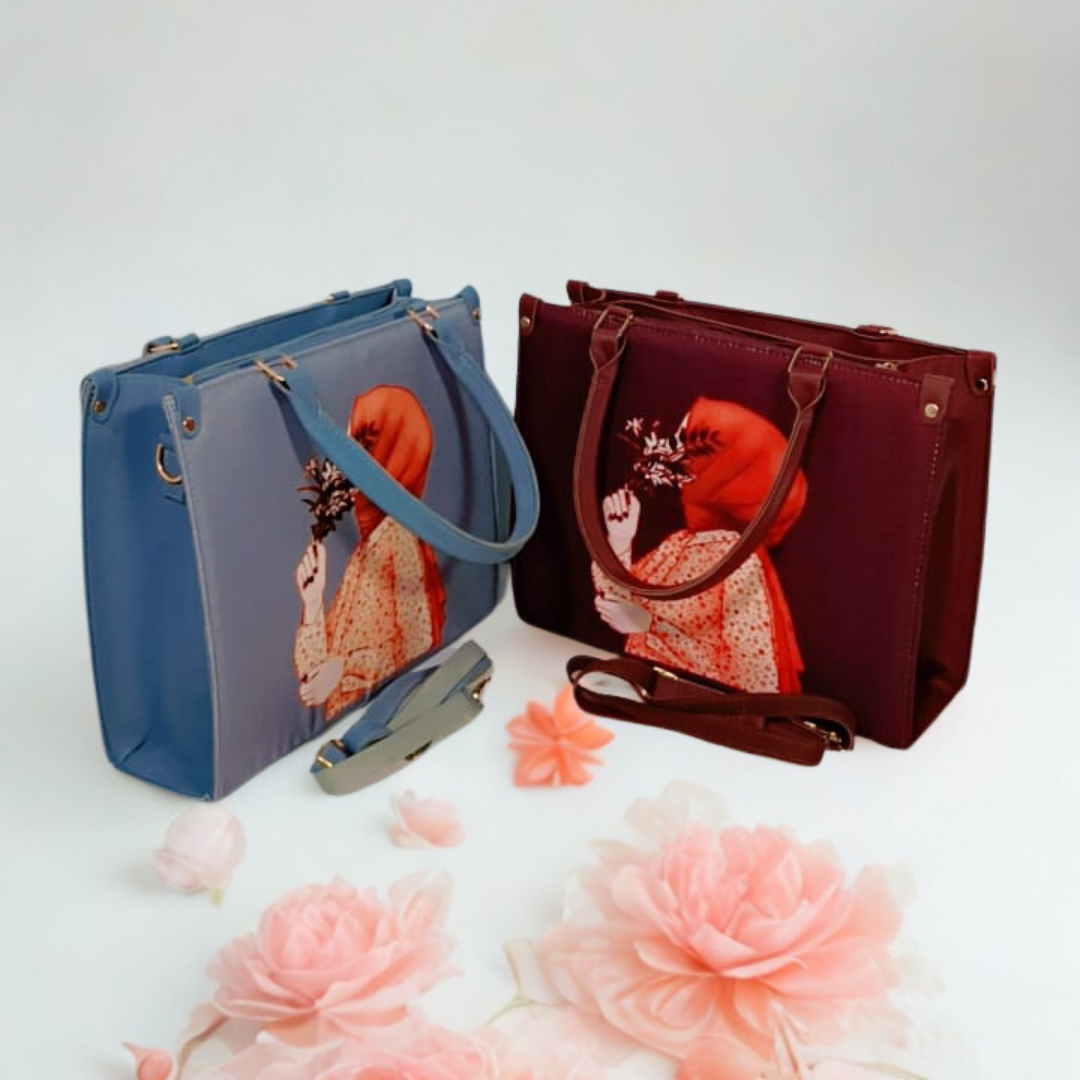 Hijabi Floral Tote Bag