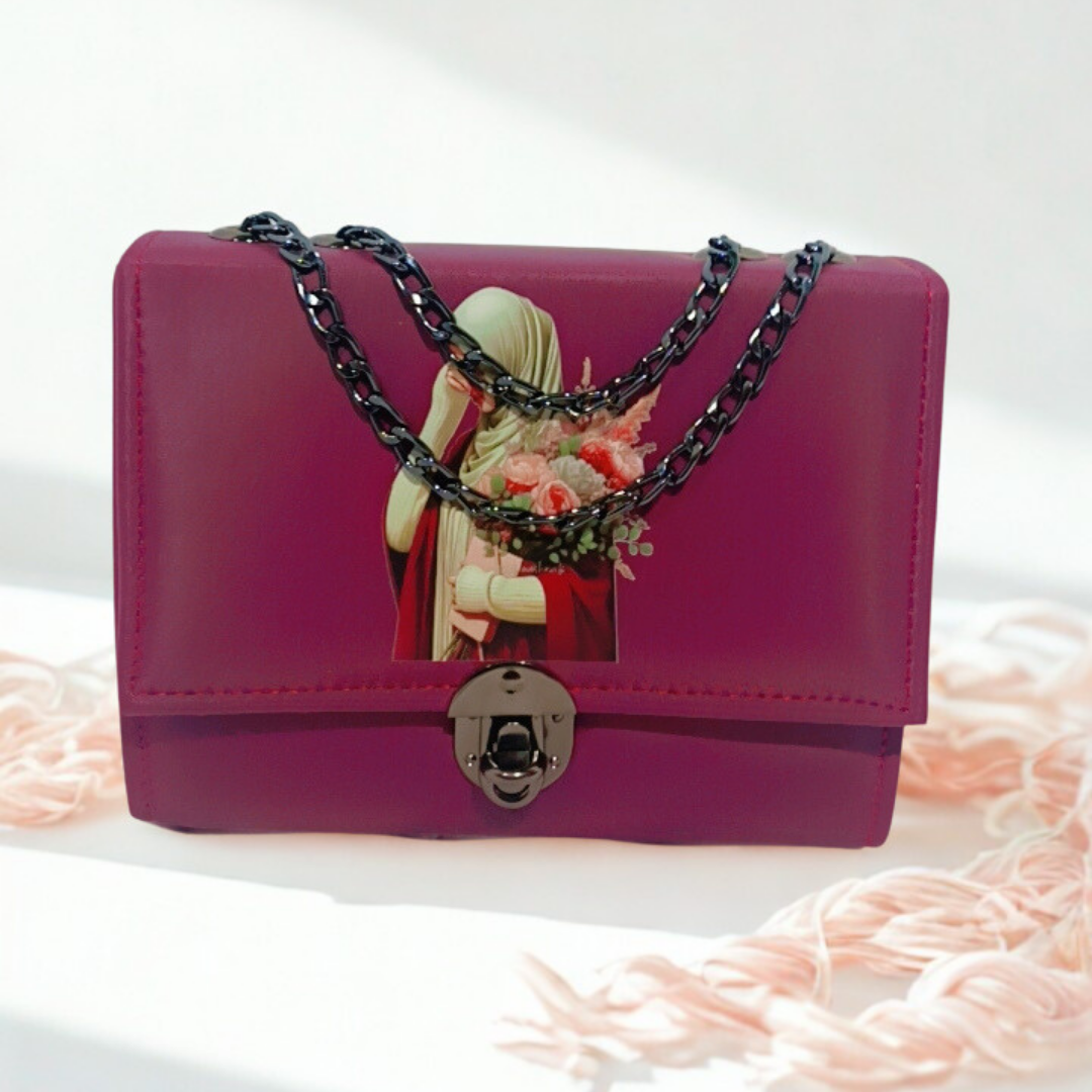 Hijabi Floral Mini Bag – Modest Fashion Crossbody Purse for Women | Rexsz