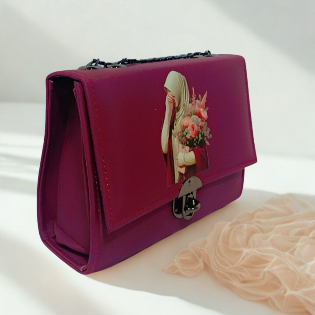 Hijabi Floral Mini Bag – Modest Fashion Crossbody Purse for Women | Rexsz