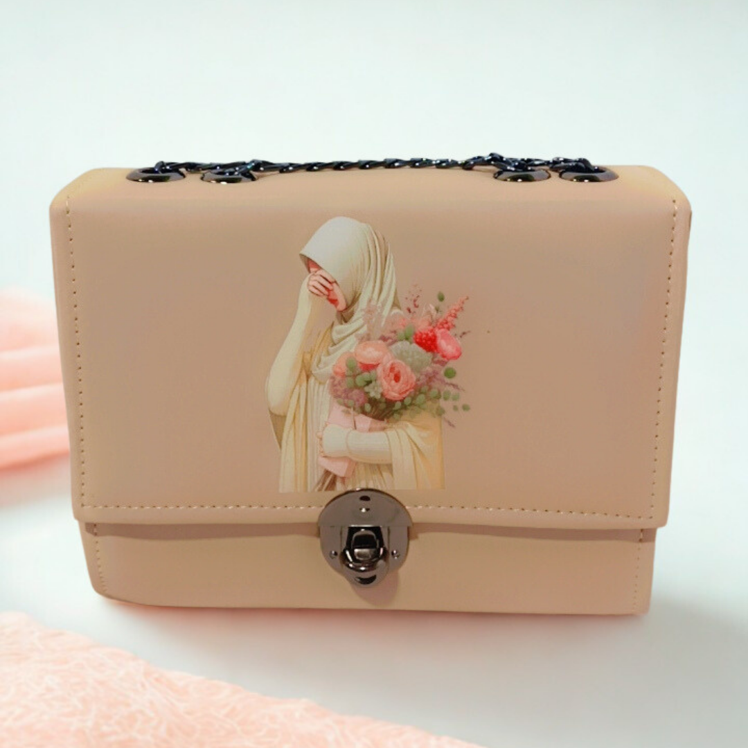 Hijabi Floral Mini Bag – Modest Fashion Crossbody Purse for Women | Rexsz