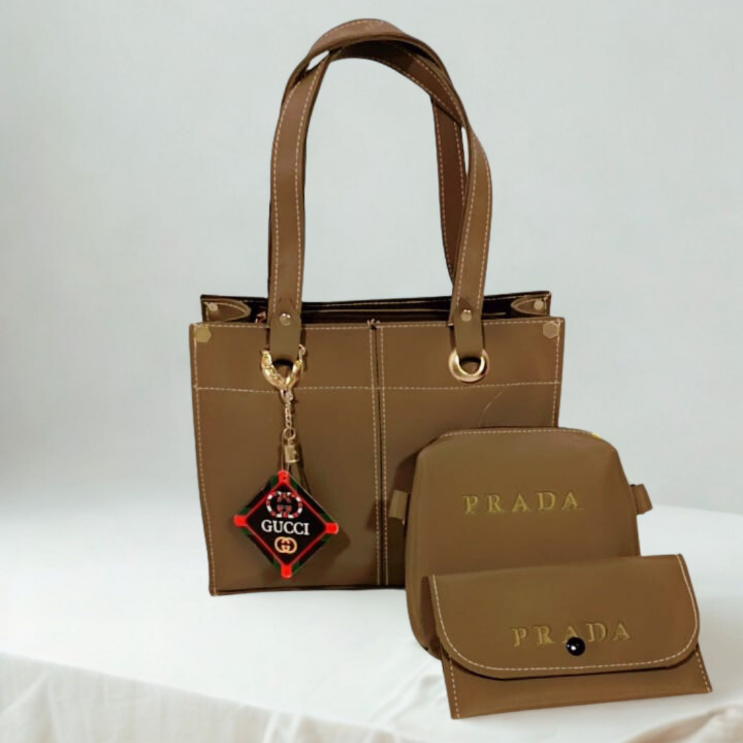 3-Piece Ladies Handbag Set – Stylish Shoulder, Crossbody & Wallet Combo | Rexsz
