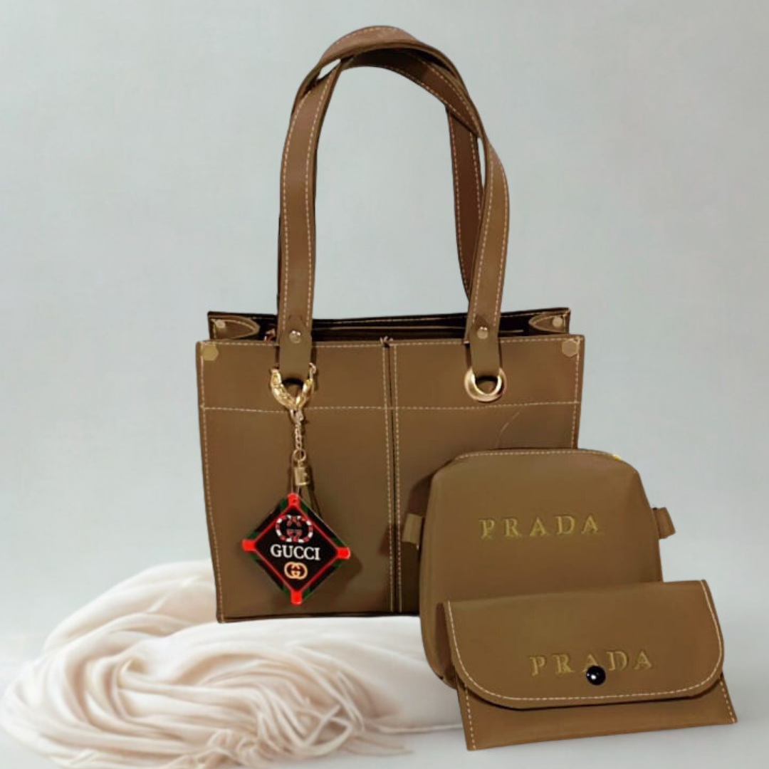 3-Piece Ladies Handbag Set – Stylish Shoulder, Crossbody & Wallet Combo | Rexsz