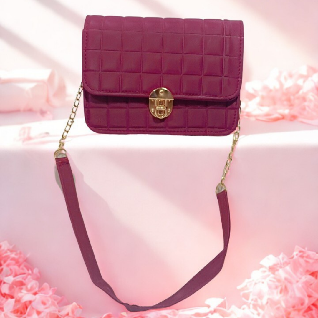 Cozy Fur Handle Crossbody Bag – Quilted Handbag for Women | Rexsz