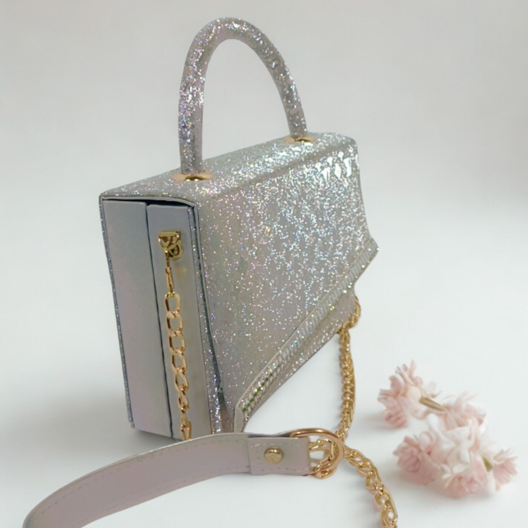 Glitter LV Monogram Mini Bag – Sparkly Chain Strap Purse | Rexsz