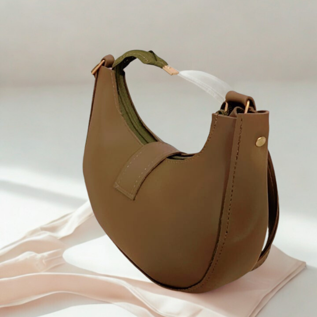 Black Matte Hobo Bag – Luxury Chain Accent Purse for Women | Rexsz