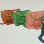 Ruched Shoulder Handbag