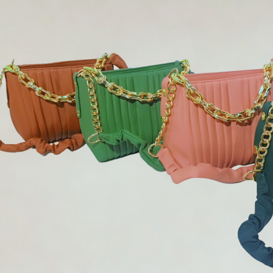 Ruched Shoulder Handbag