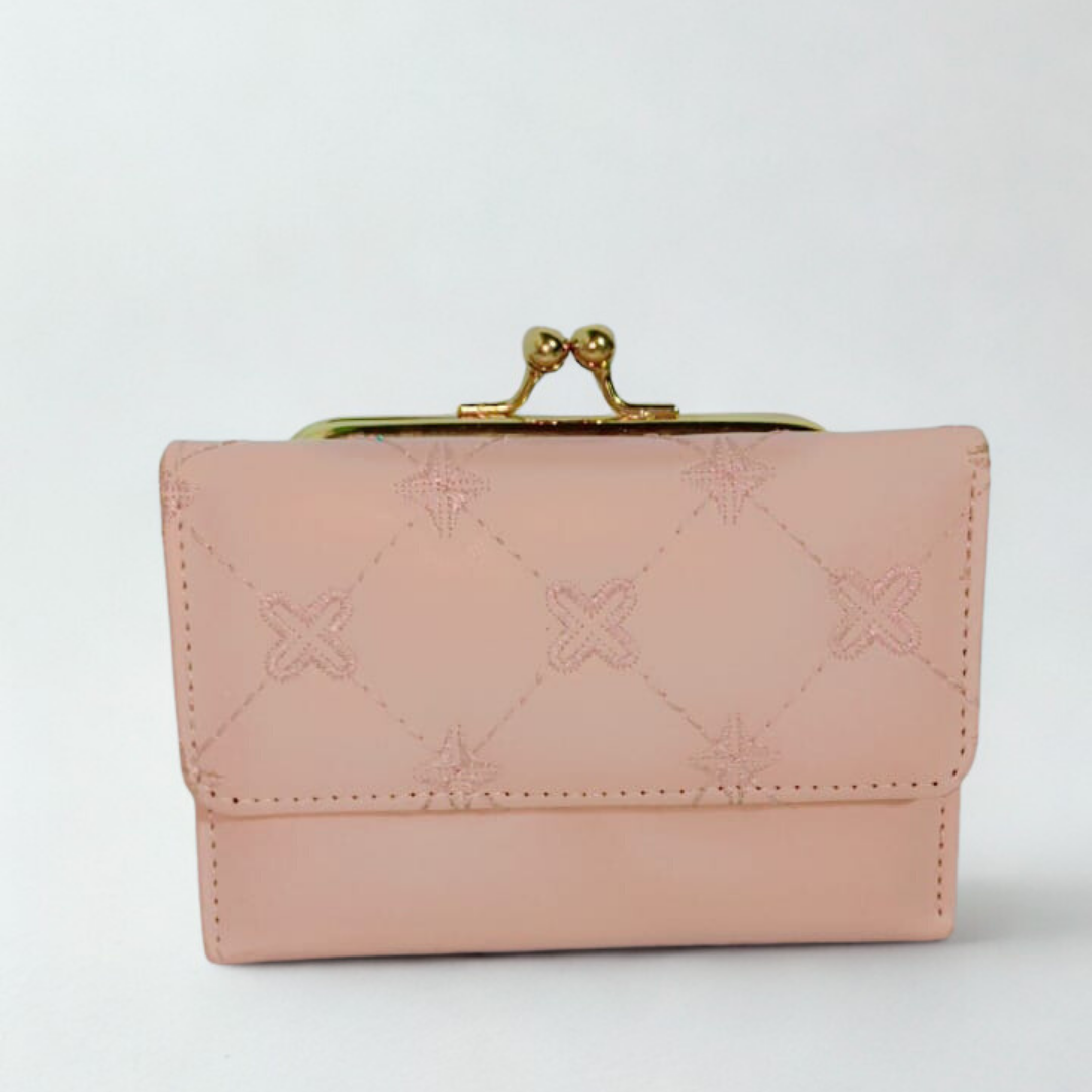 Sage Green Quilted Kiss-Lock Clutch with Gold Bow | Elegant Evening Handbag | Rexsz