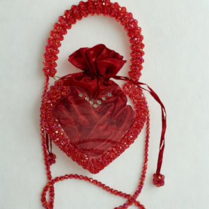 handmade bead bag