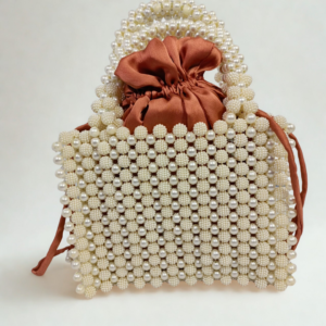 berry beaded bag