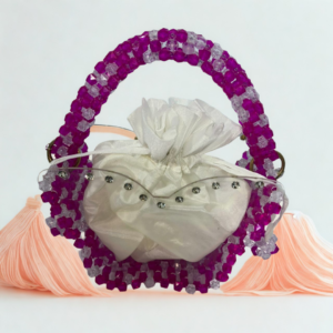 butterfly beaded handmade bag